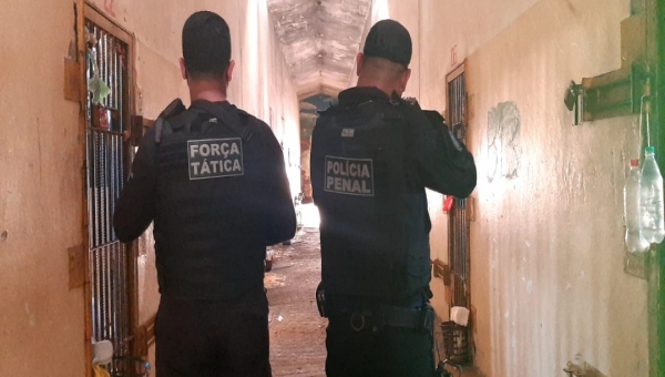Em operação realizada no Complexo Penitenciário de Rio Branco, policiais penais frustram mais um plano de fuga de presos